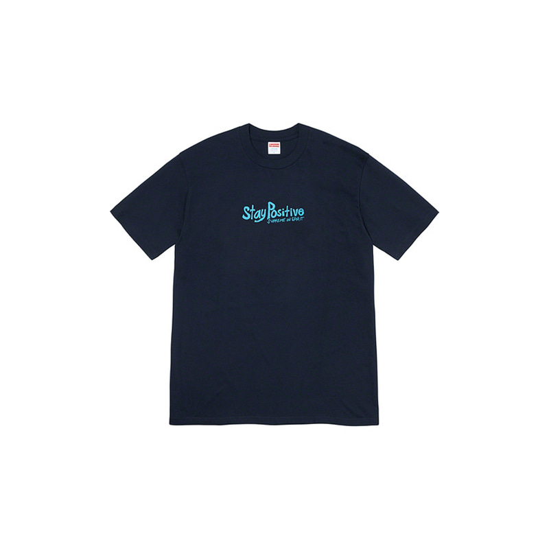 STAY POSITIVE TEE (NAVY)