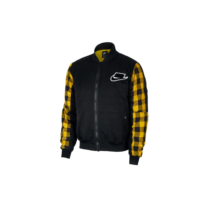 NSW SYNTHETIC-FILL BOMBER JACKET (BLACK/YELLOW)