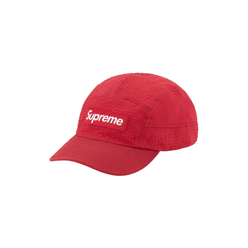 MESH SEERSUCKER CAMP CAP (RED)