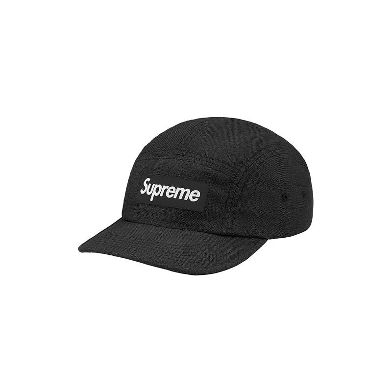LINEN CAMP CAP (BLACK)