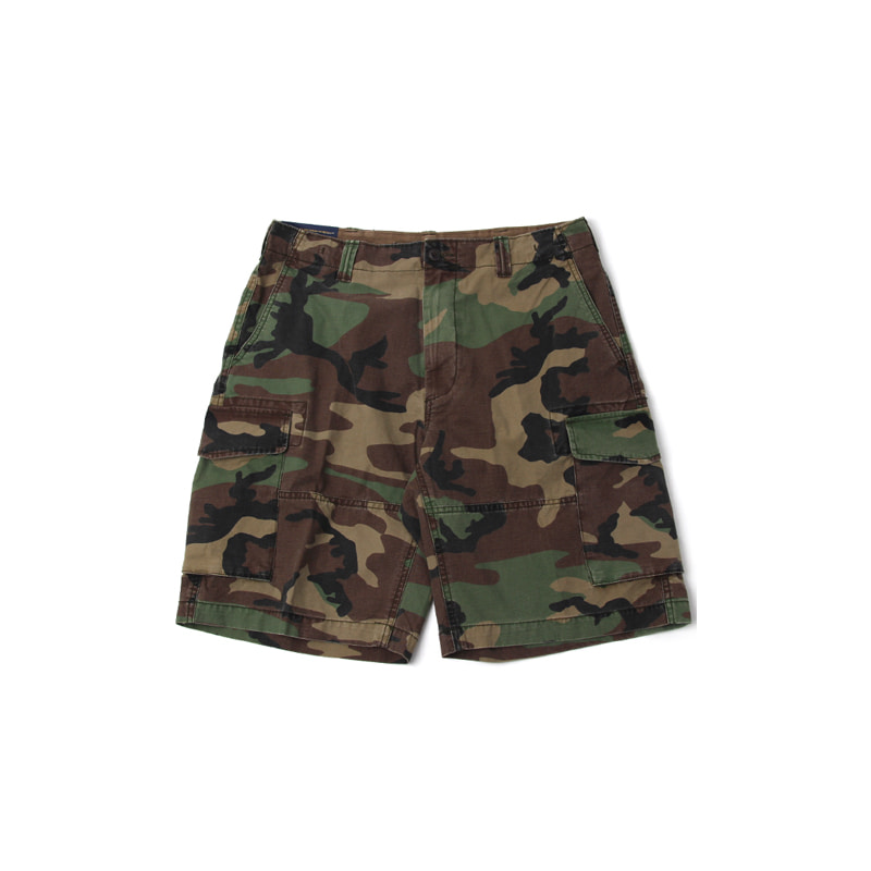 RELAXED FIT 10&quot; CARGO SHORTS (CAMO)