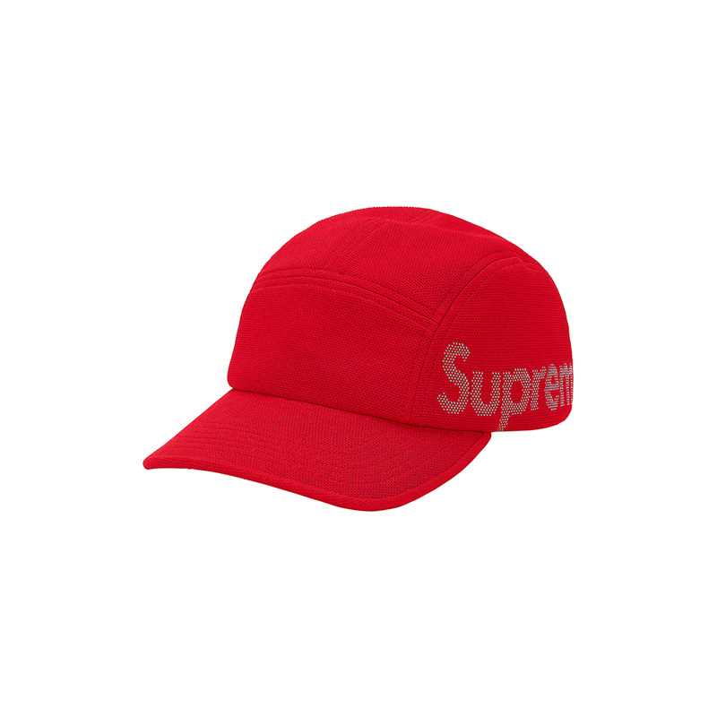 JACQUARD PIQUE CAMP CAP (RED)