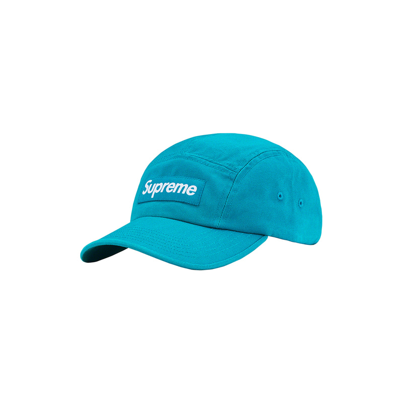 WASHED CHINO TWILL CAMP CAP (TEAL)