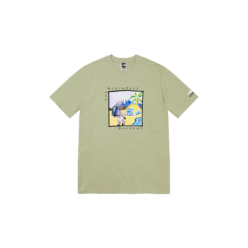 SUPREME X THE NORTH FACE SKETCH S/S TOP (SAGE)