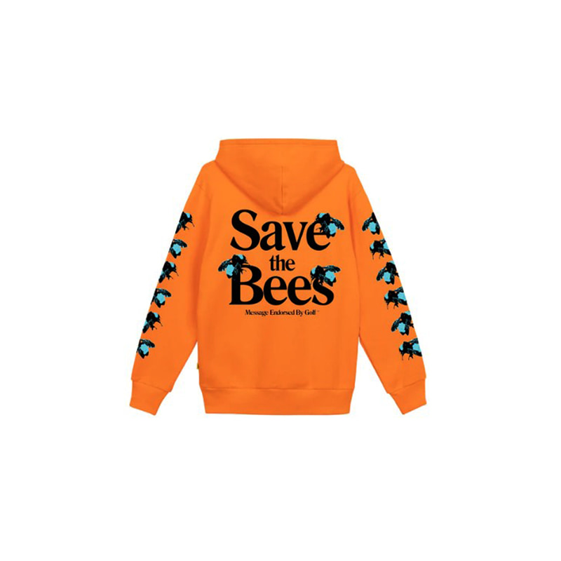 SAVE THE BEES HOODIE (ORANGE)