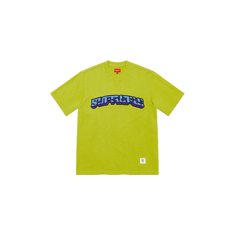 BLOCK ARC S/S TOP (LIME)