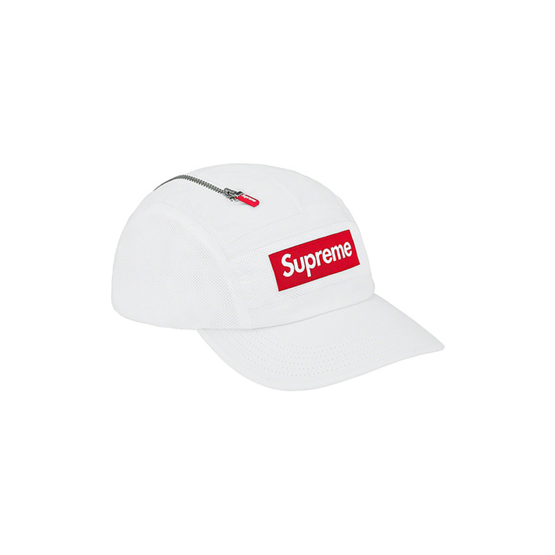 ZIP MESH CAMP CAP (WHITE)