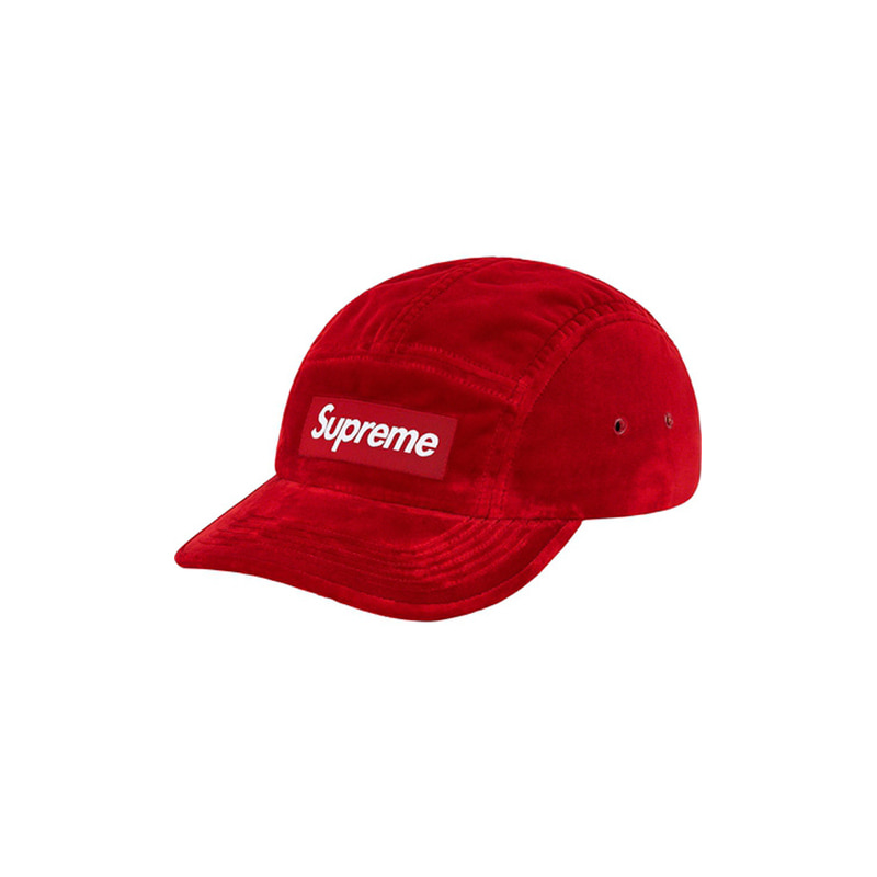 VELVET CAMP CAP (RED)