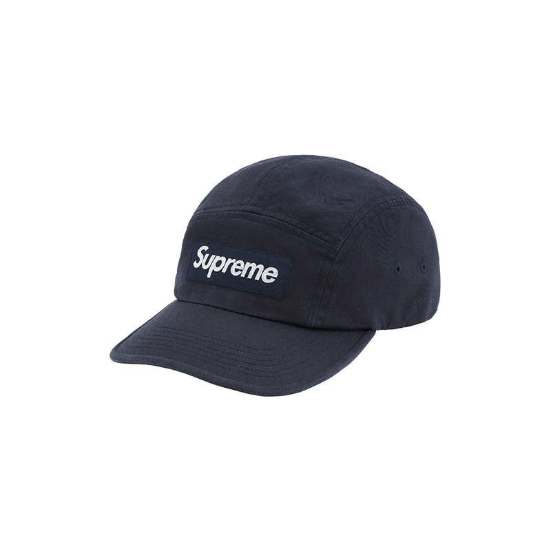 WASHED CHINO TWILL CAMP CAP (NAVY)