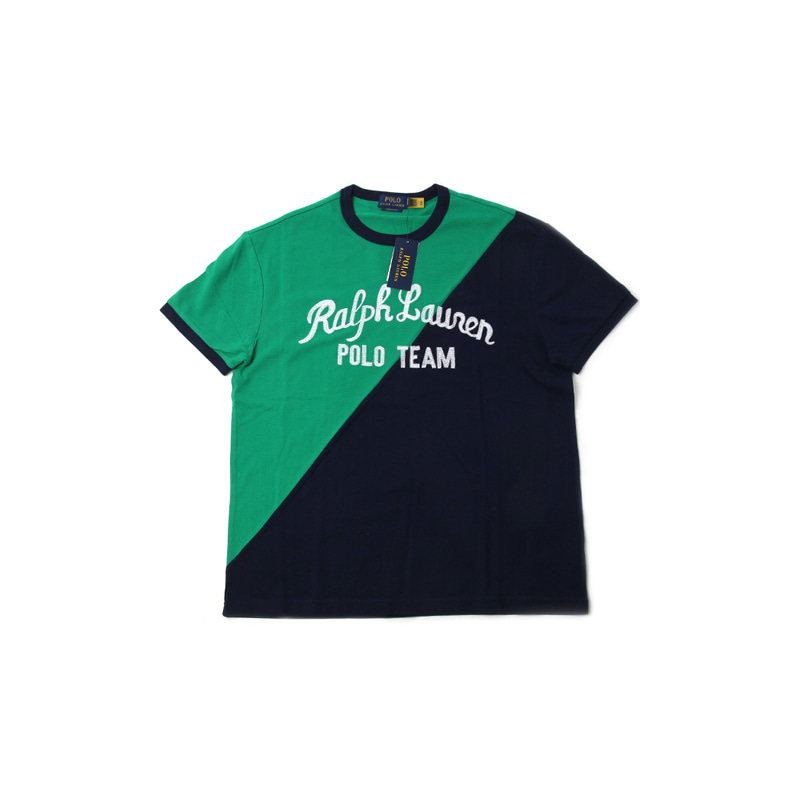 POLO TEAM TEE CLASSIC FIT (GREEN/NAVY)