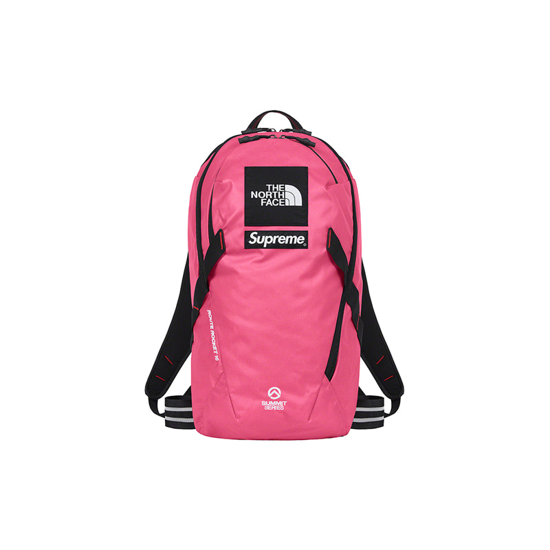 SUPREME X THE NORTH FACE SUMMIT SERIES OUTER TAPE SEAM ROUTE ROCKET BACKPACK (PINK)
