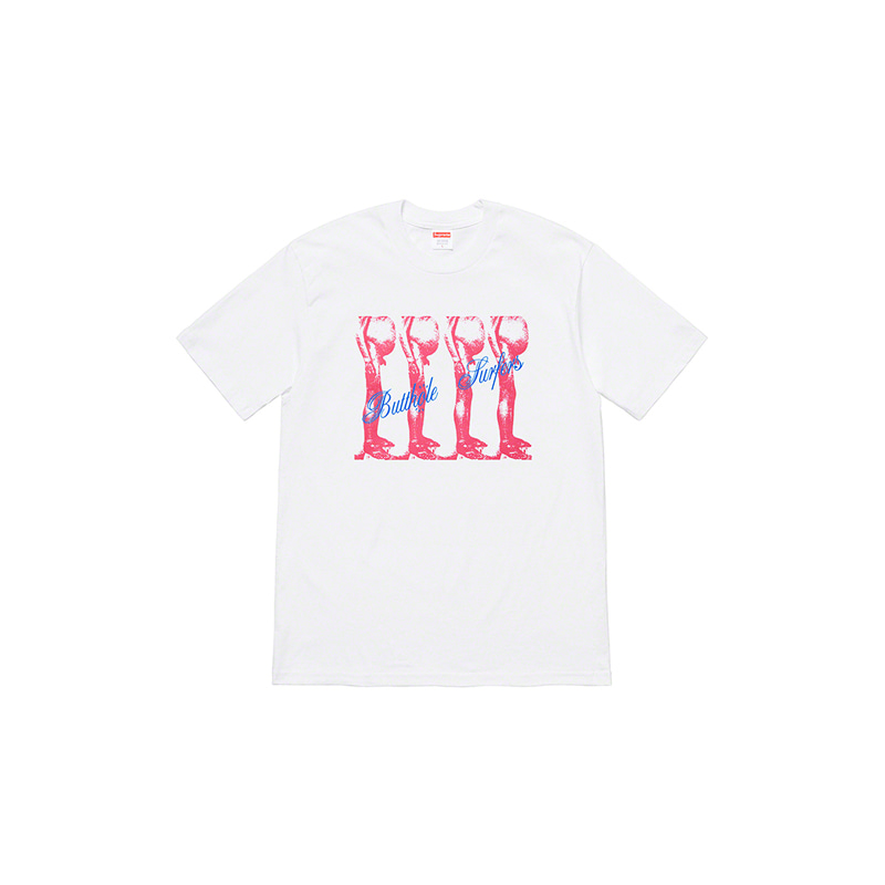 SUPREME X BUTTHOLE SURFERS TEE (WHITE)