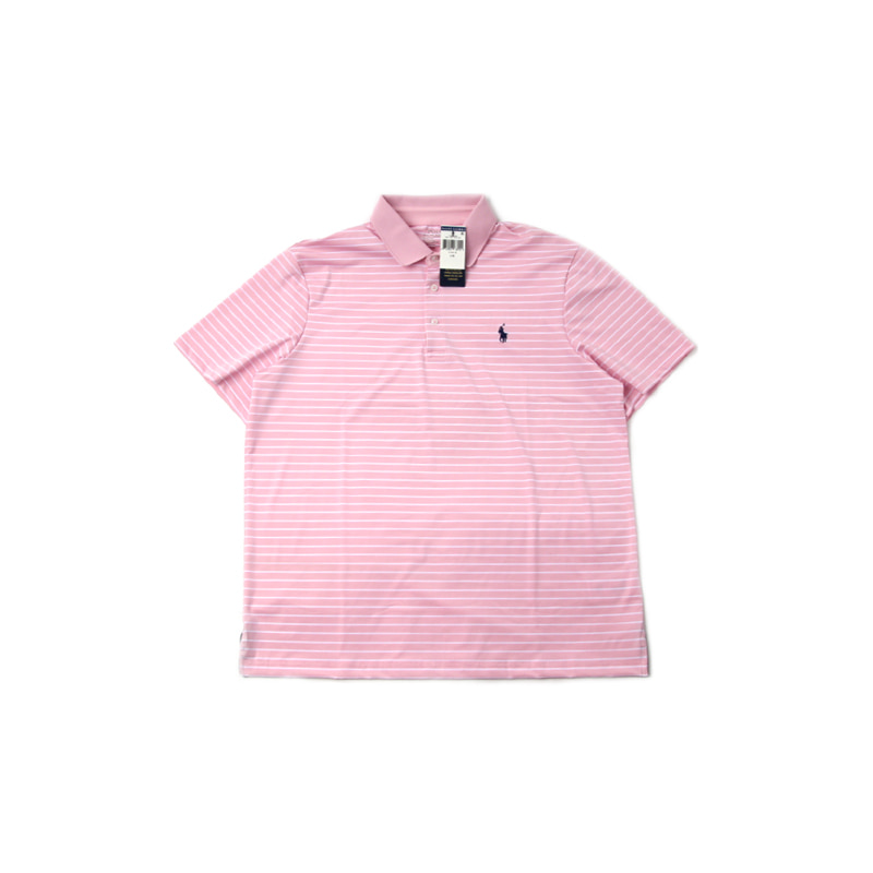 PERFORMANCE POLO TEE CLASSIC FIT (PINK STRIPE)