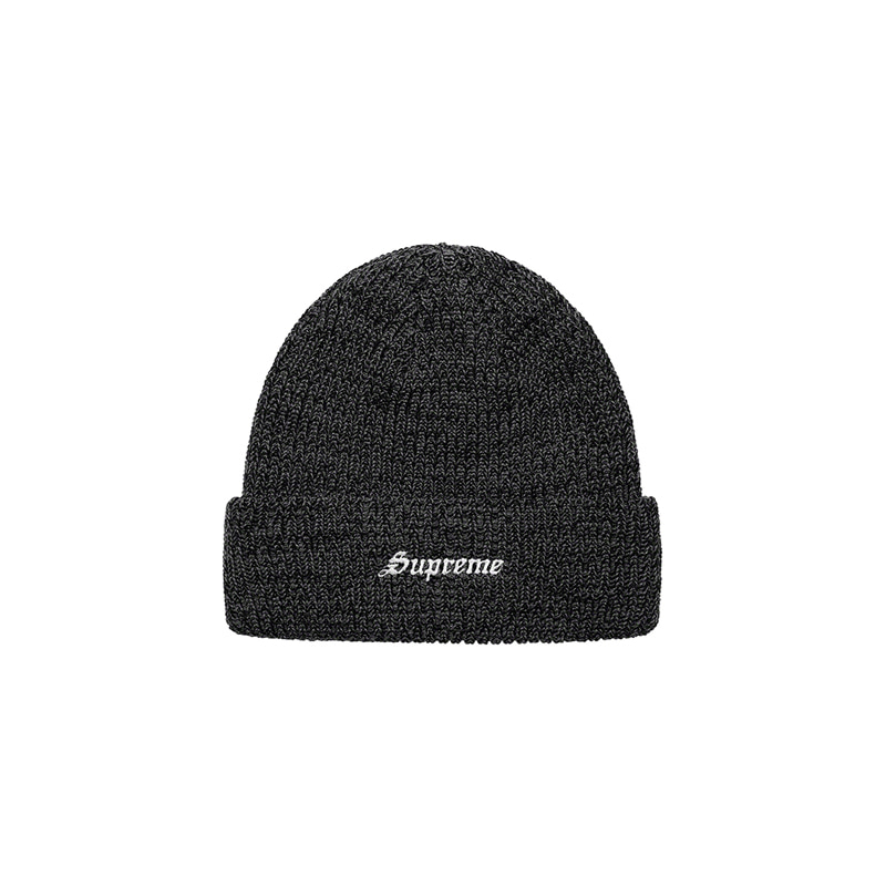 TWISTED LOOSE GAUGE BEANIE (CHARCOAL)