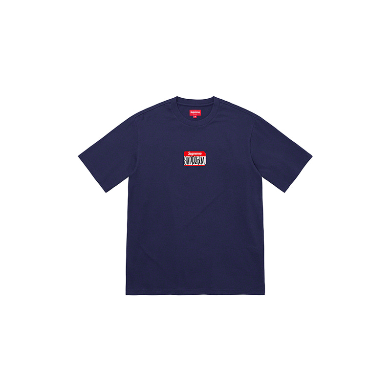 GONZ NAMETAG S/S TOP (WASHED NAVY)