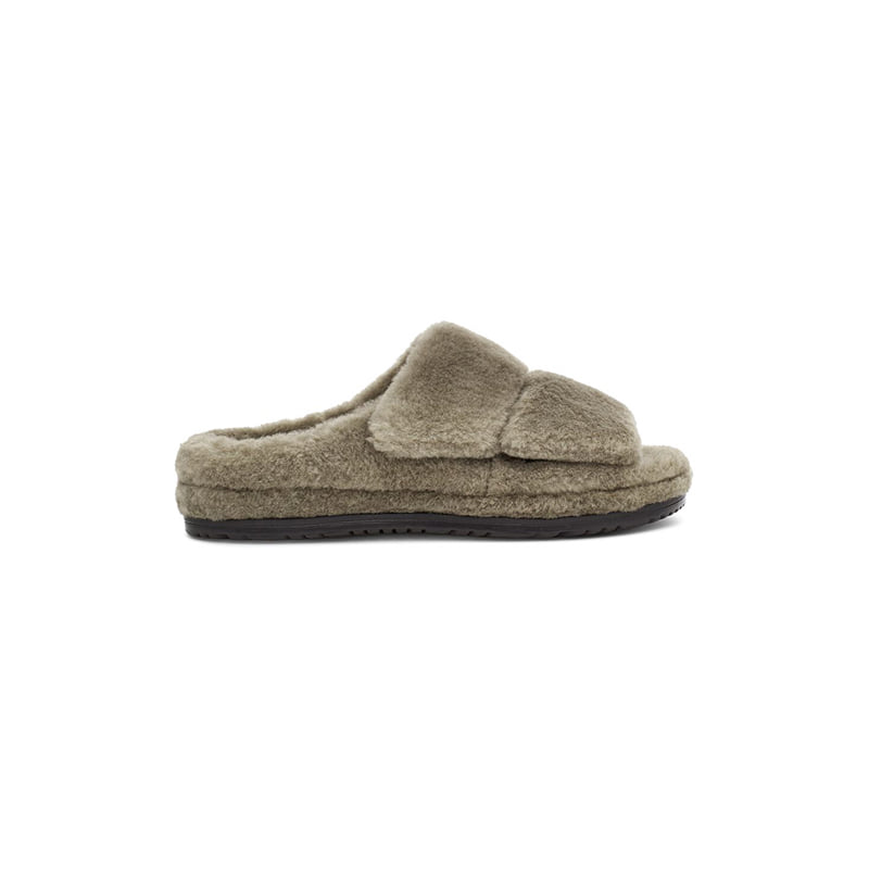 FLUFF THAT SLIPPERS (BURNT OLIVE)