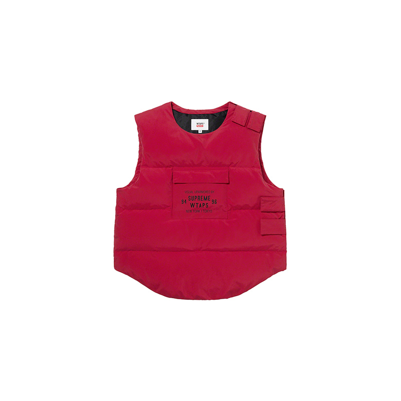 SUPREME X WTAPS TACTICAL DOWN VEST (RED)