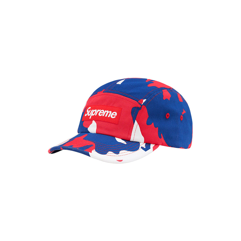 WASHED CHINO TWILL CAMP CAP (RED CAMO)