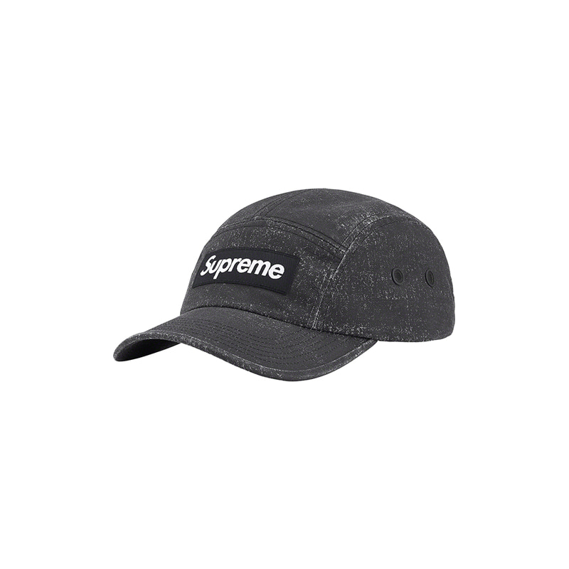 COATED CORDURA CAMP CAP (BLACK)
