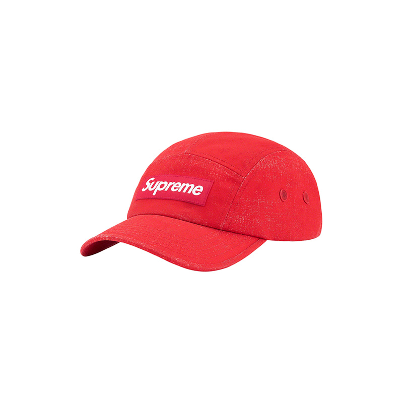 COATED CORDURA CAMP CAP (RED)