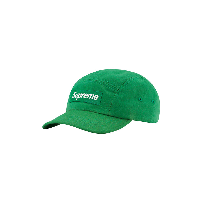 WASHED CHINO TWILL CAMP CAP (GREEN)