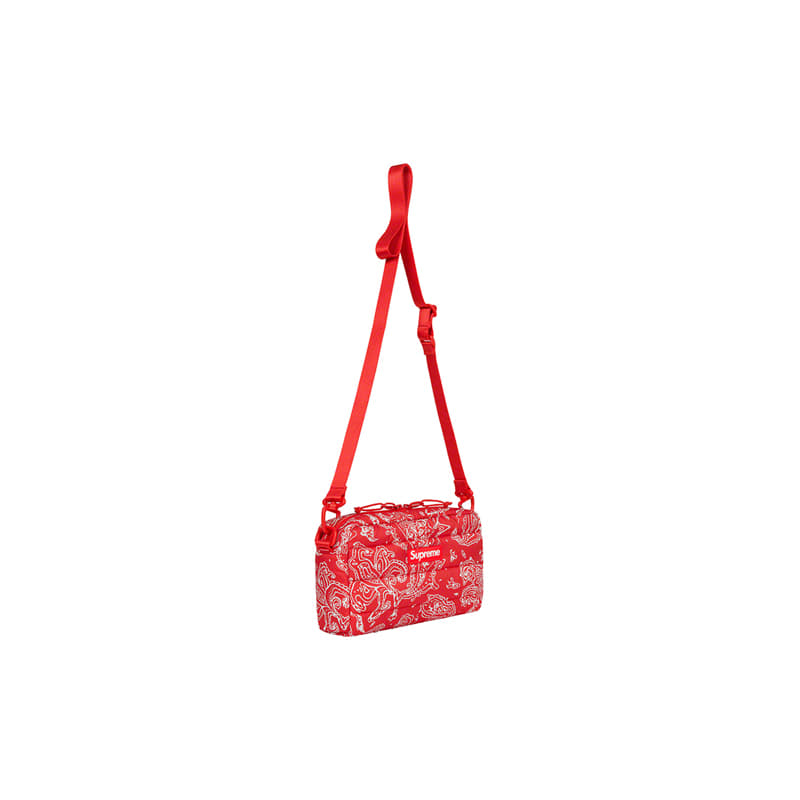 PUFFER SIDE BAG (RED PAISLEY)