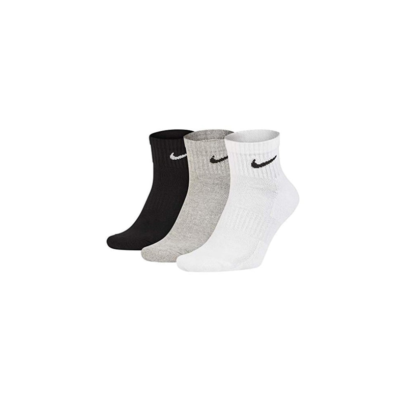 EVERYDAY COTTON CUSHIONED ANKLE 6PAIRS (BLACK/GREY/WHITE)