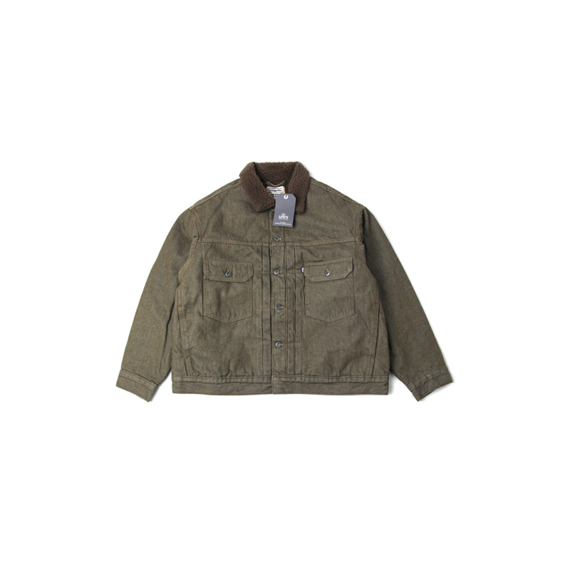 MADE &amp; CRAFTED SHERPA TRUCKER JACKET (TAUPE)