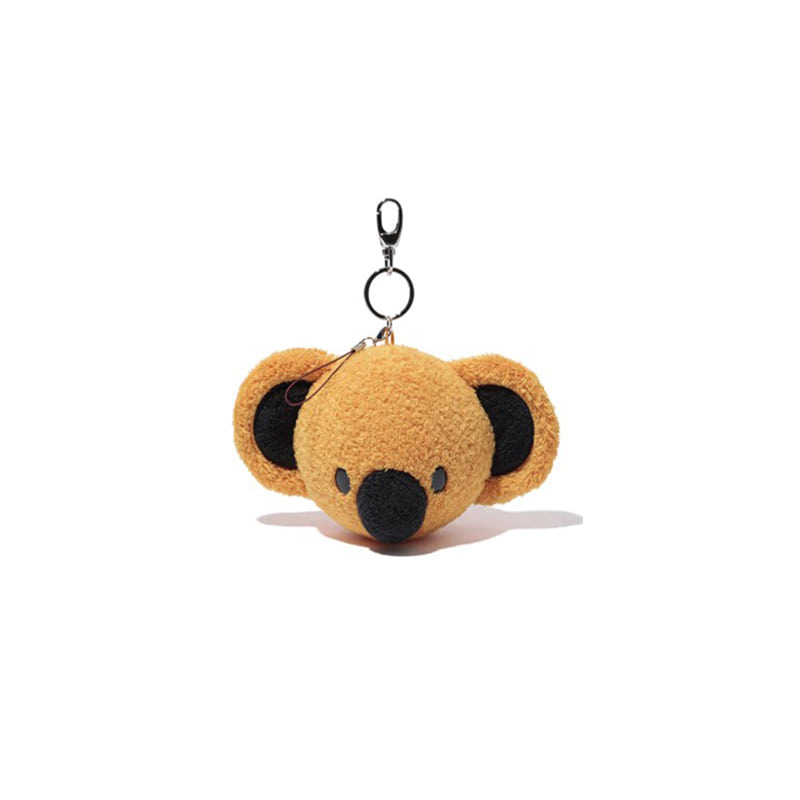 KEYCHAIN FACE PLUSH CORE (BROWN)