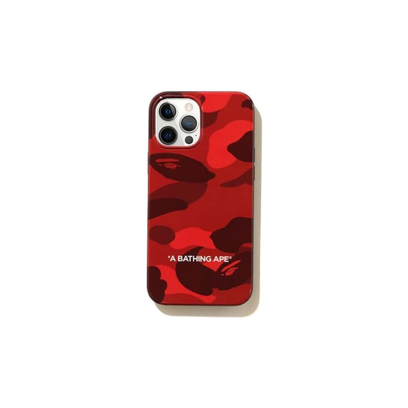 COLOR CAMO IPHONE 12 PRO MAX CASE (RED)